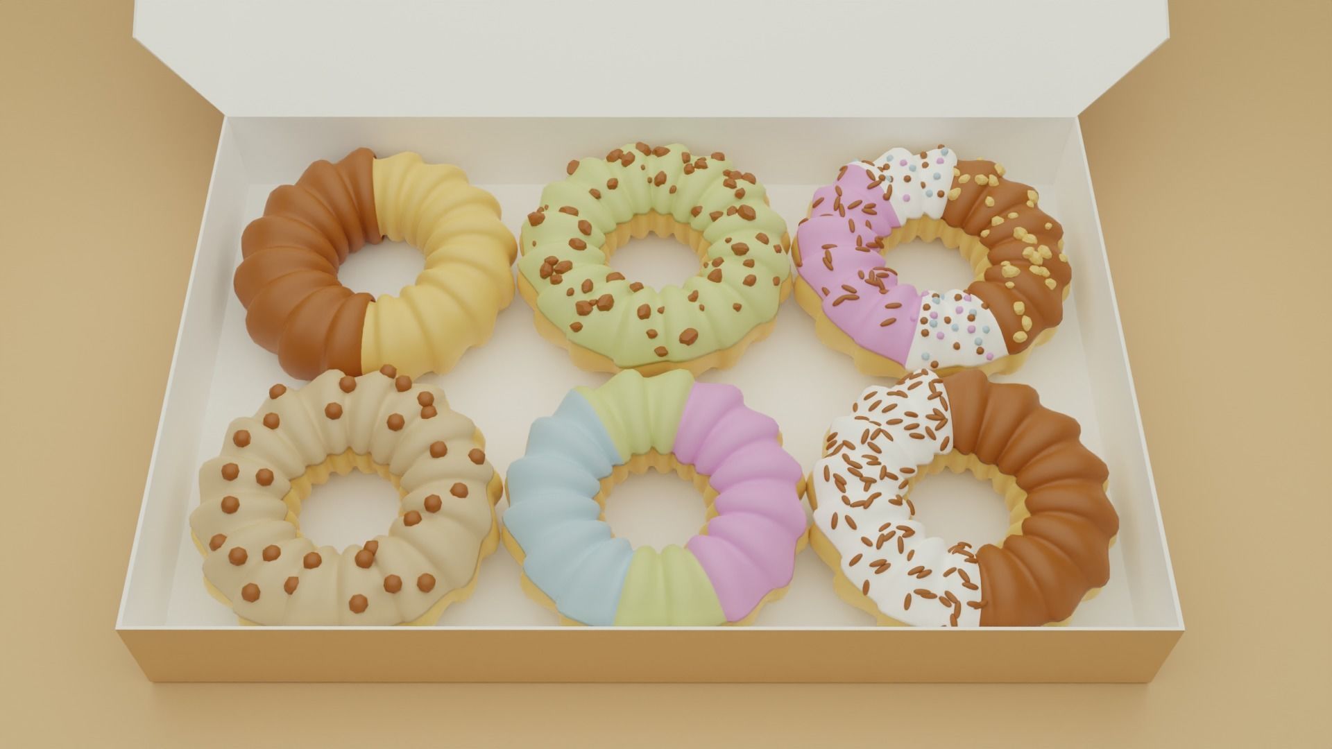 Doughnut 3D model_3
