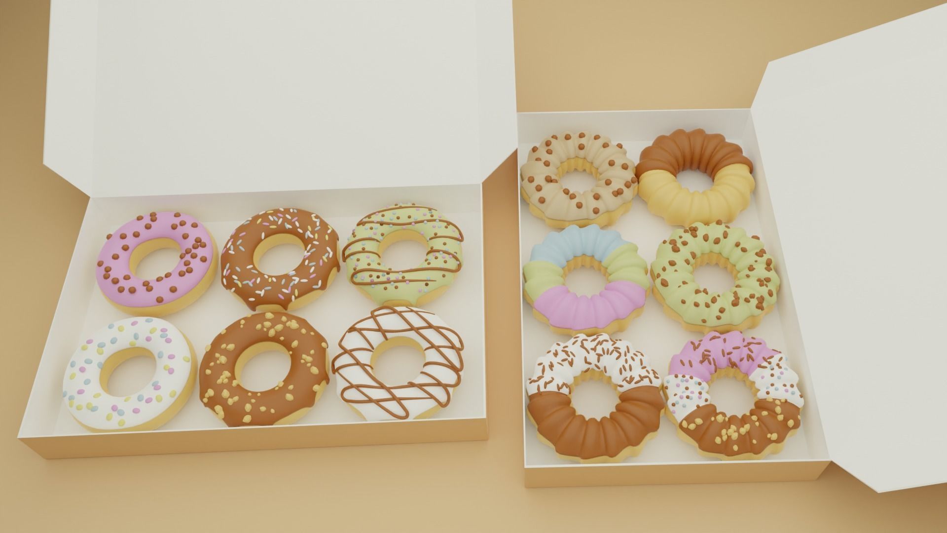 Doughnut 3D model_1
