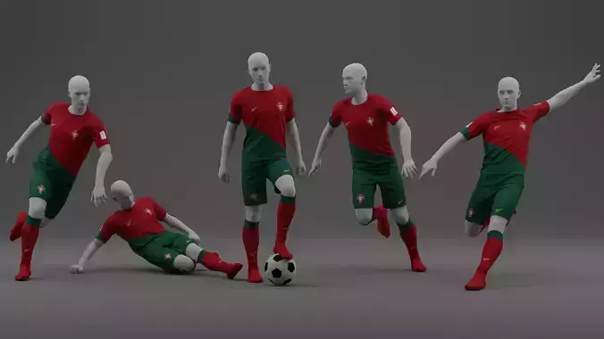 Portugal 2022 Home Jersey 3D model