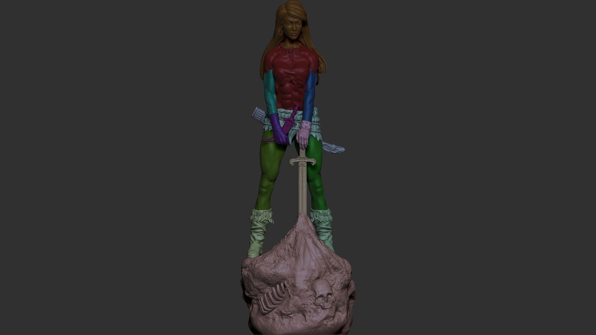 Female Conan 3D print 3D print model_13
