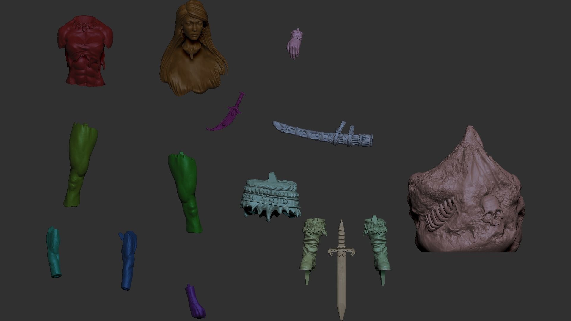 Female Conan 3D print 3D print model_14