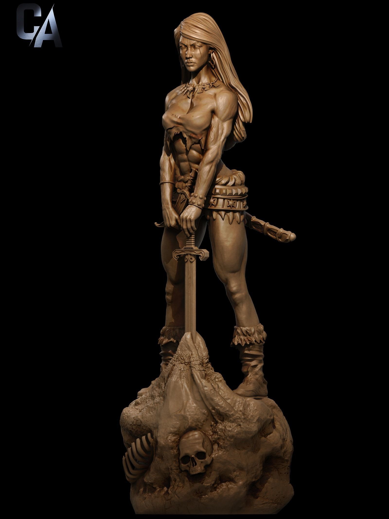 Female Conan 3D print 3D print model_1