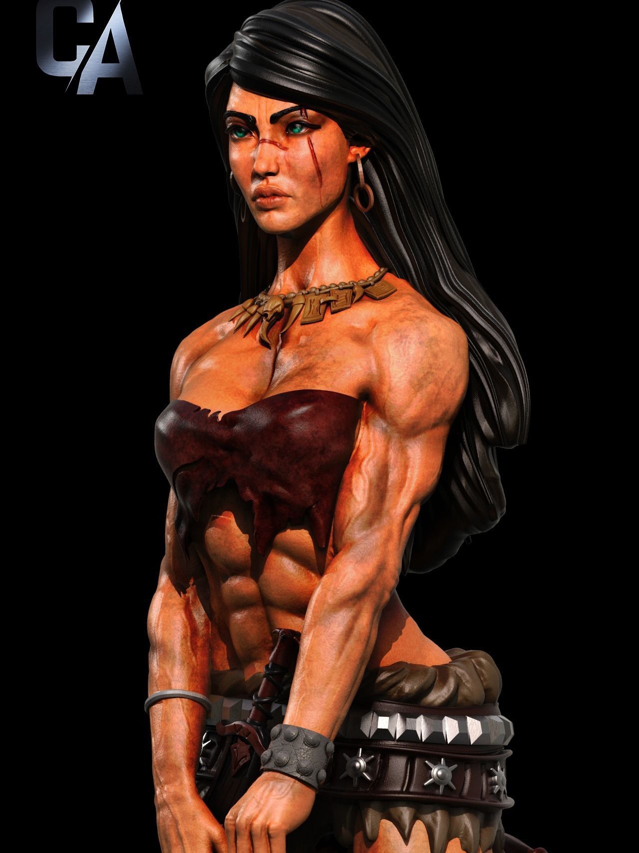 Female Conan 3D print 3D print model_5