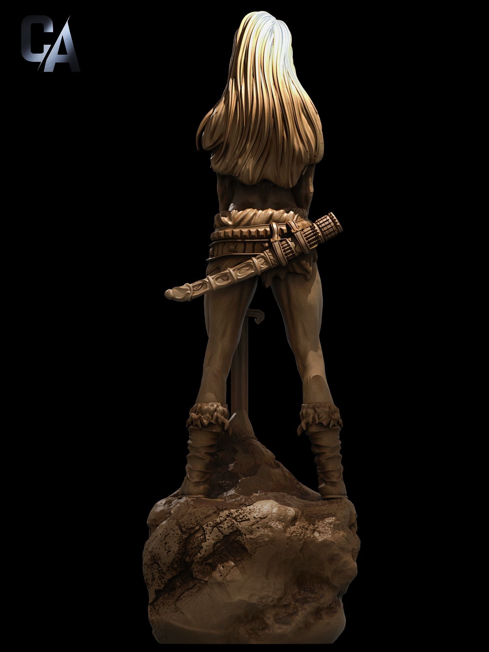 Female Conan 3D print 3D print model_3