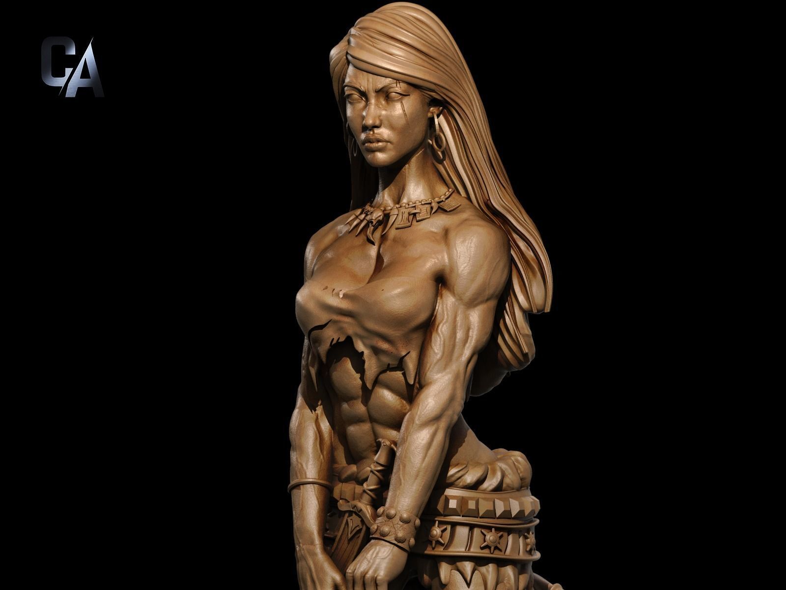 Female Conan 3D print 3D print model_8