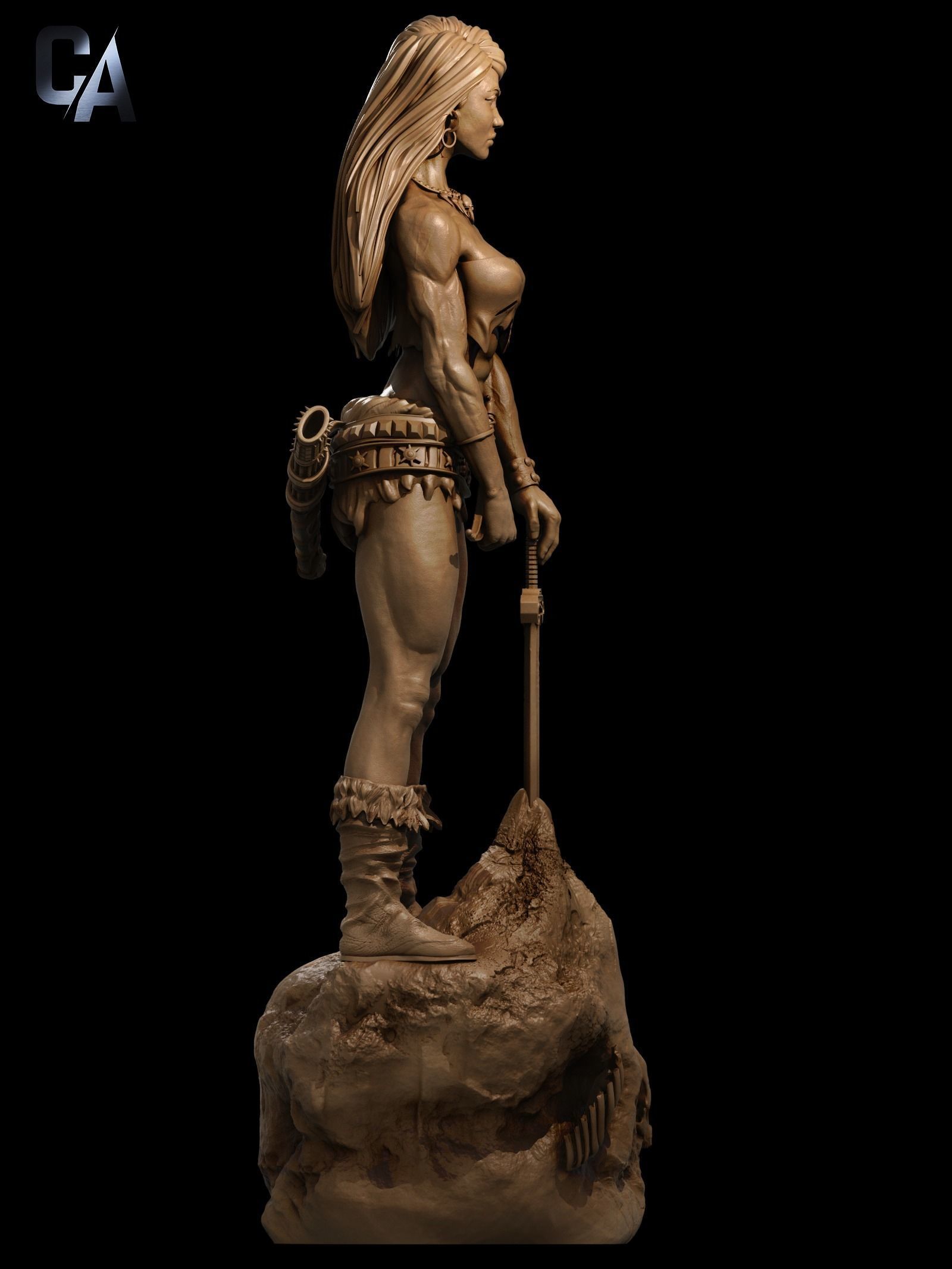 Female Conan 3D print 3D print model_4