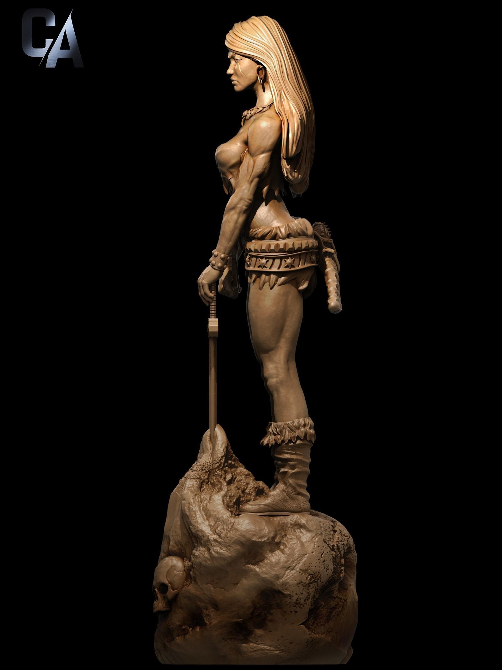 Female Conan 3D print 3D print model_2