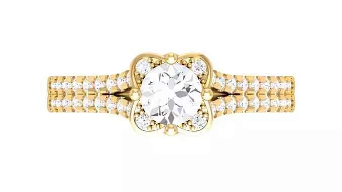 Solitaire Wedding Engagement Women Ring 