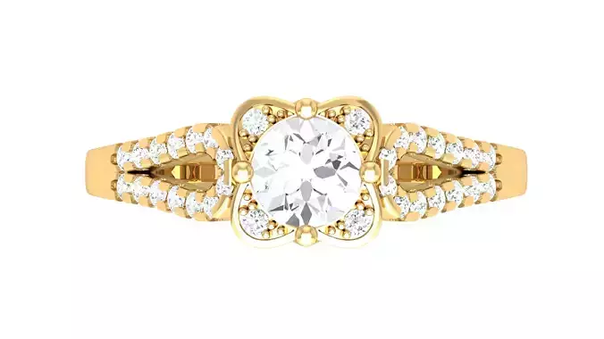 Solitaire Wedding Engagement Women Ring 