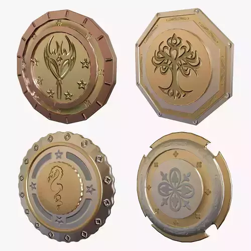 Metallic Coins Pack04