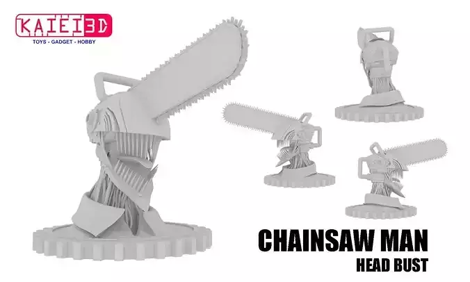 Chainsawman head bust 