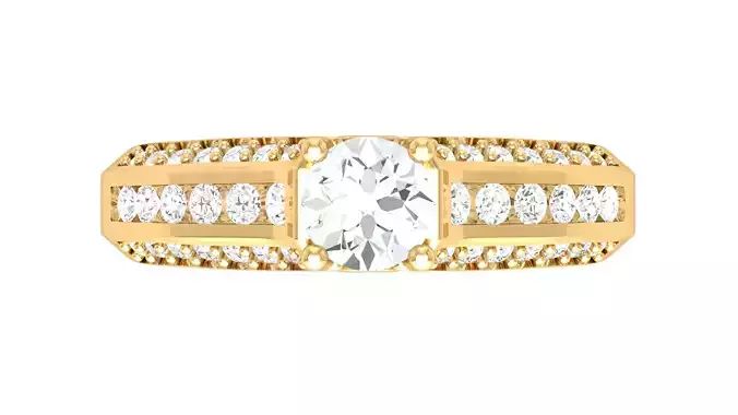 Solitaire Wedding Engagement Women Ring 