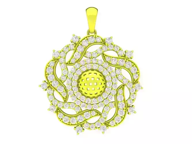 luxury asian diamond women pendant 4254