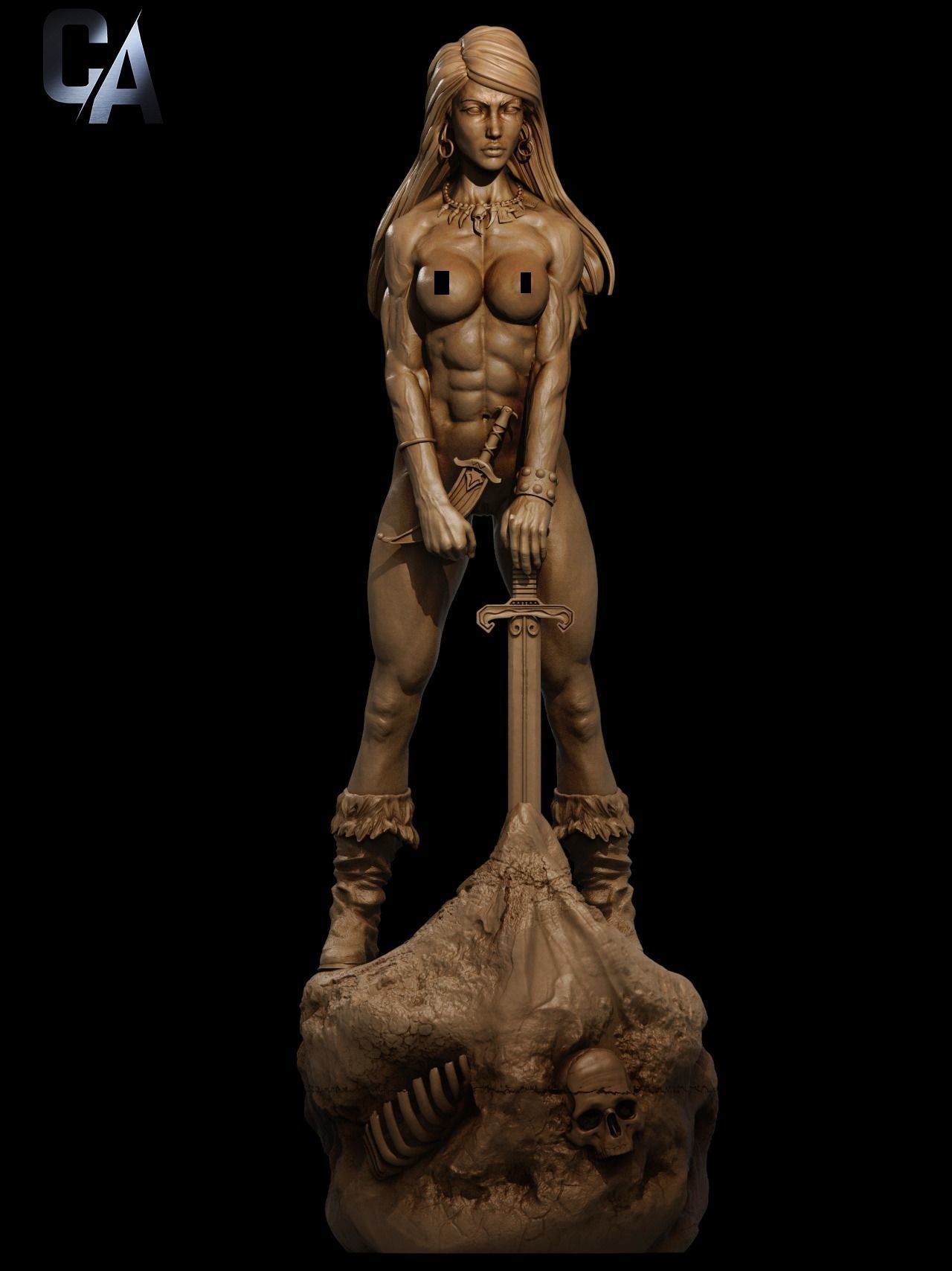 Female Conan NSFW 3D Print 3D print model_2