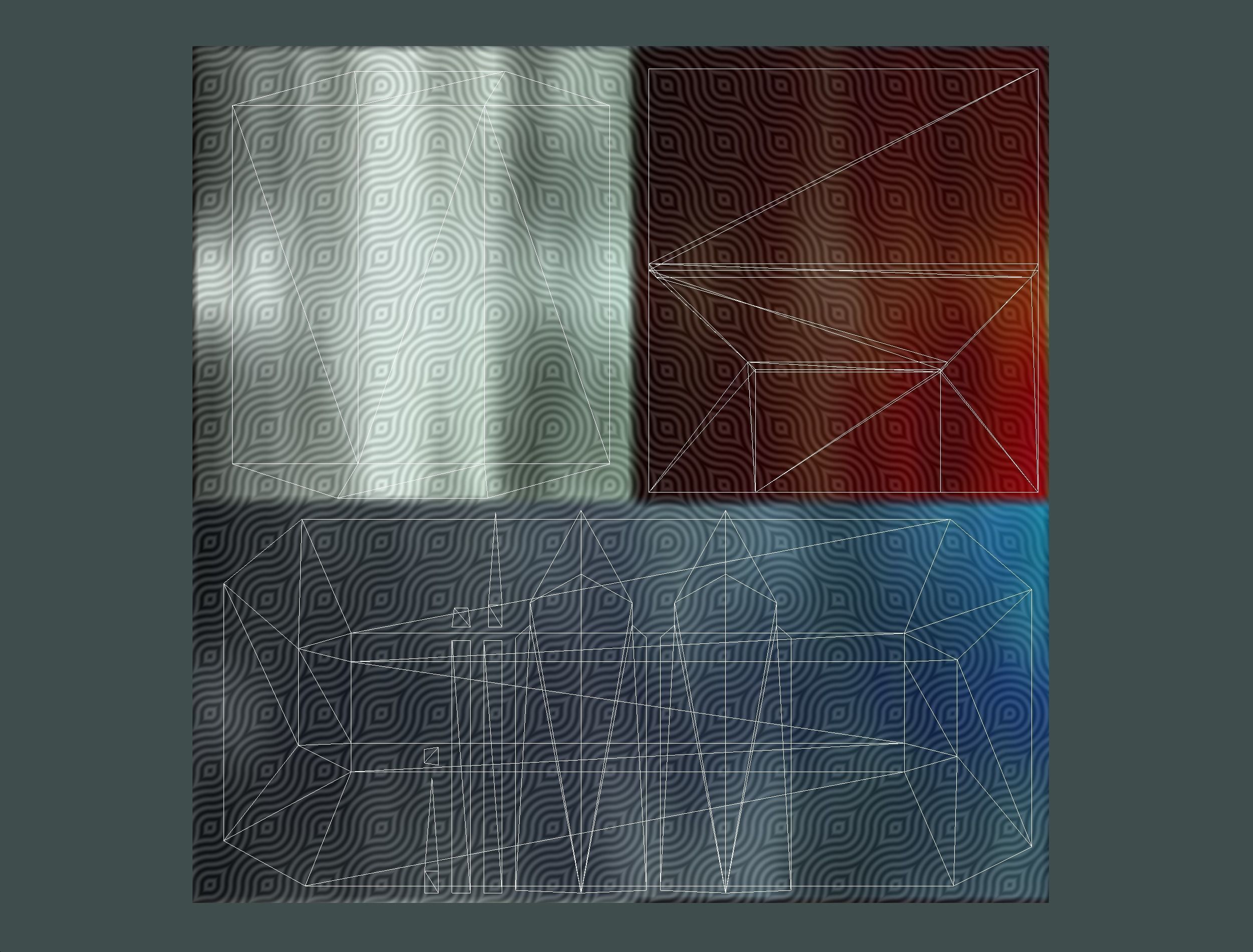 isometrical UFO radar platform station upgrade 3 Low-poly 3D model_30