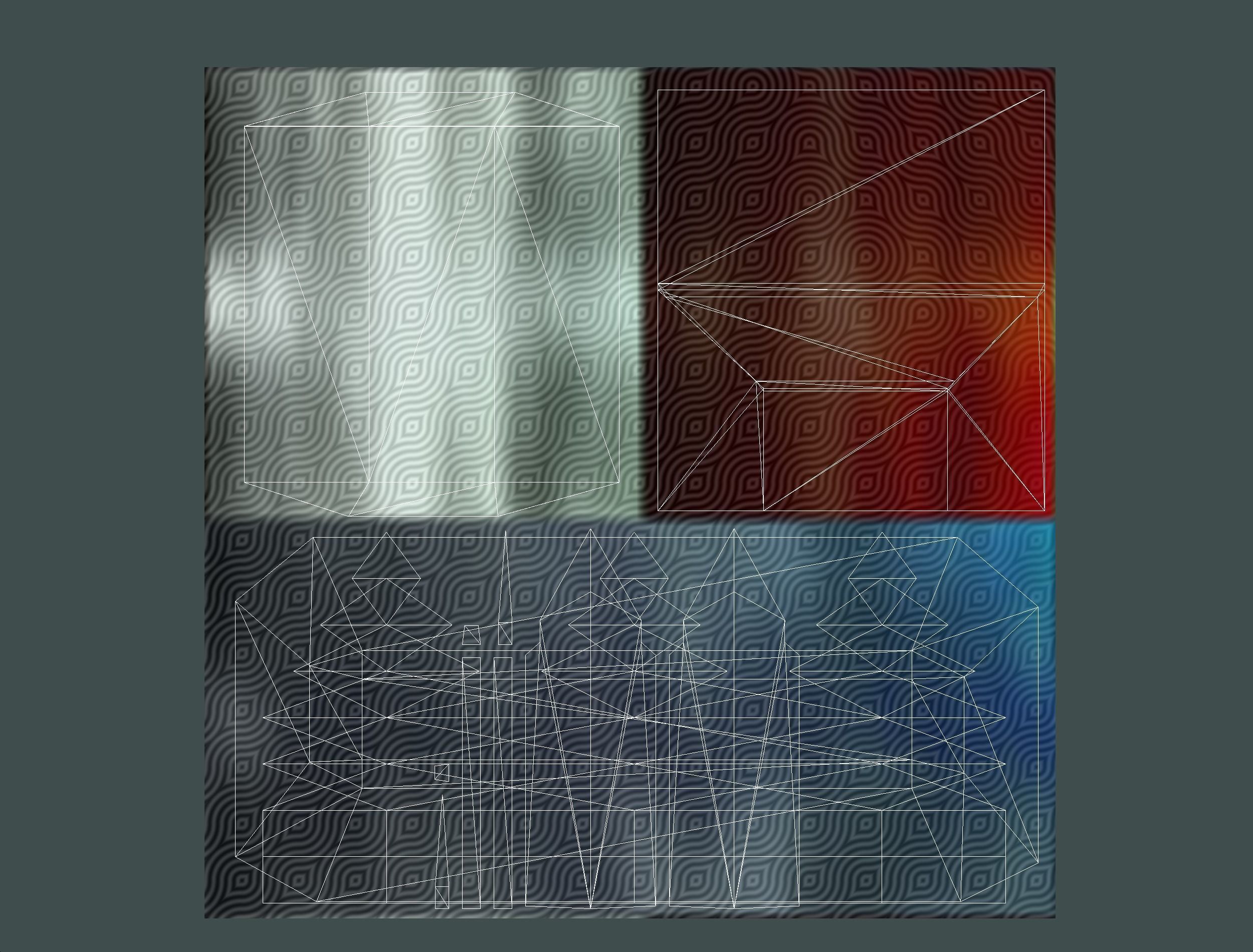 isometrical UFO radar platform station ALL Low-poly 3D model_32