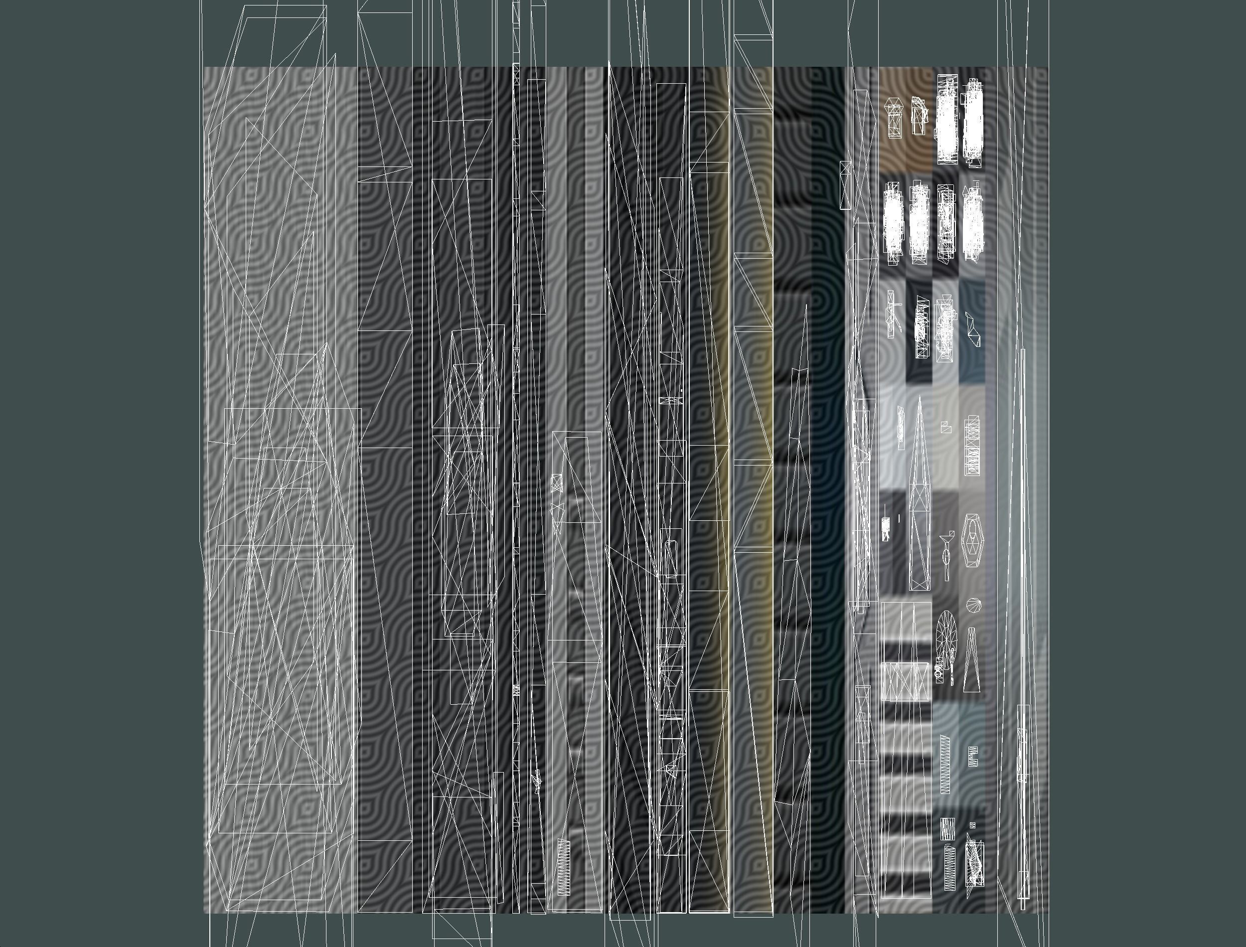 isometrical UFO radar platform station ALL Low-poly 3D model_28