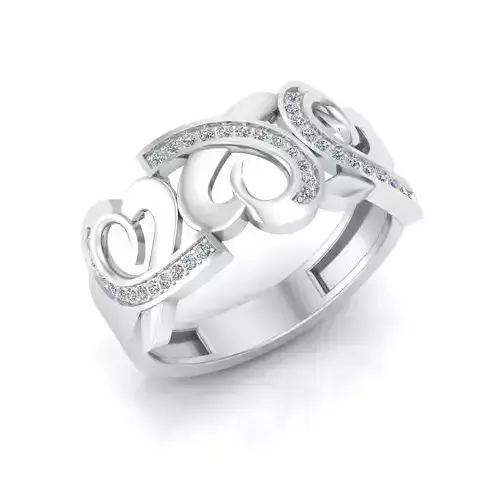 Solitaire Wedding Engagement Women Heart Ring 