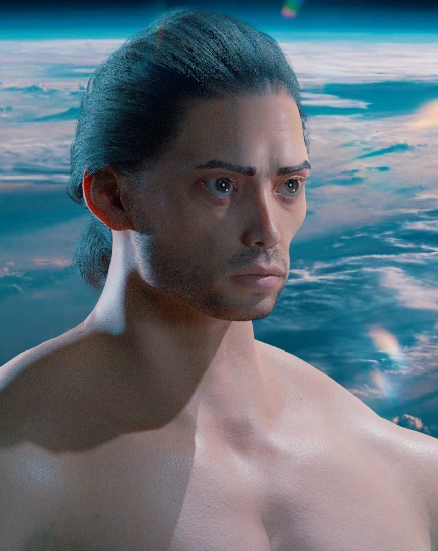 Stylized rigged - Blender 3d character Bolo  3D model_2