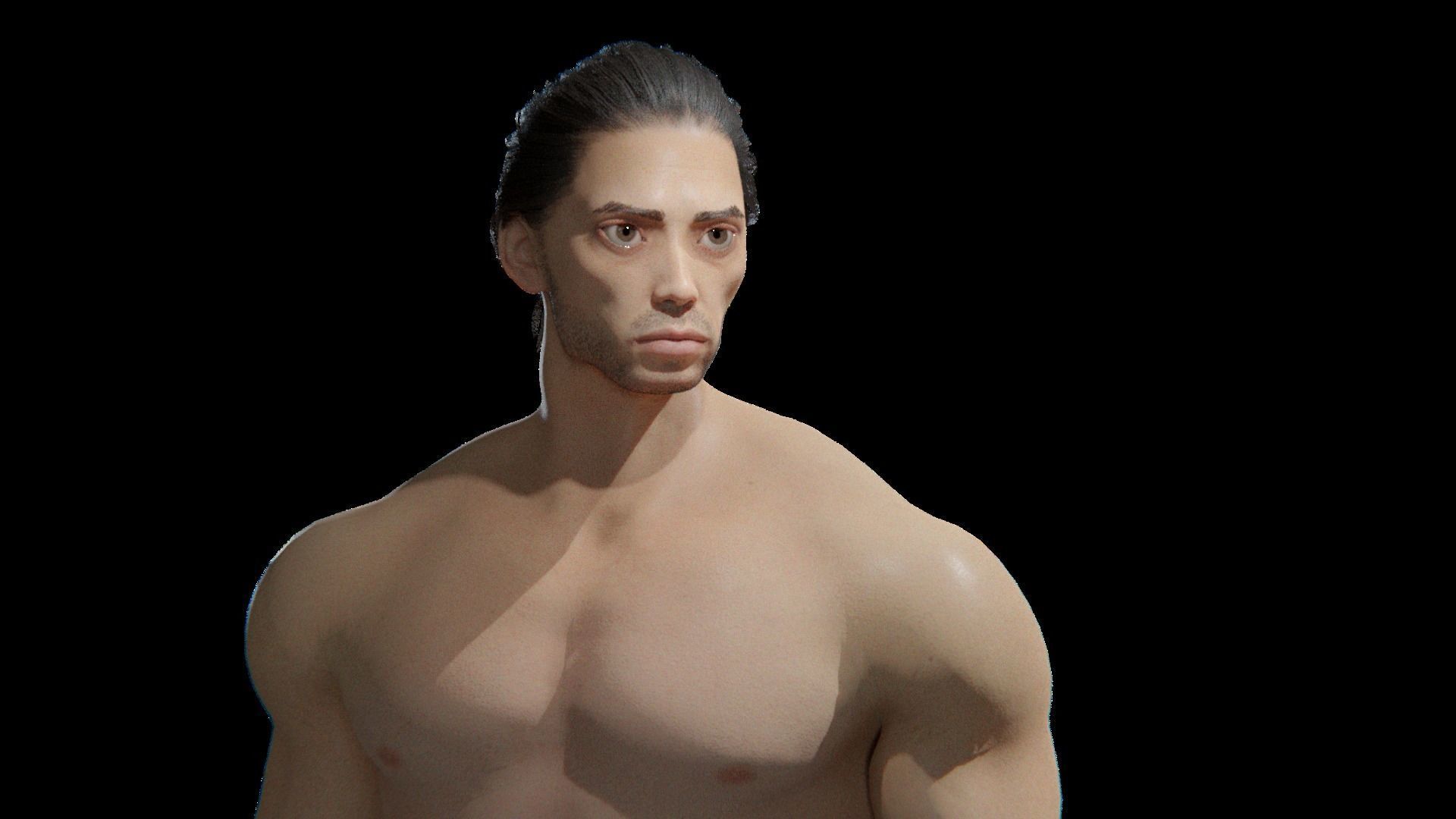 Stylized rigged - Blender 3d character Bolo  3D model_23