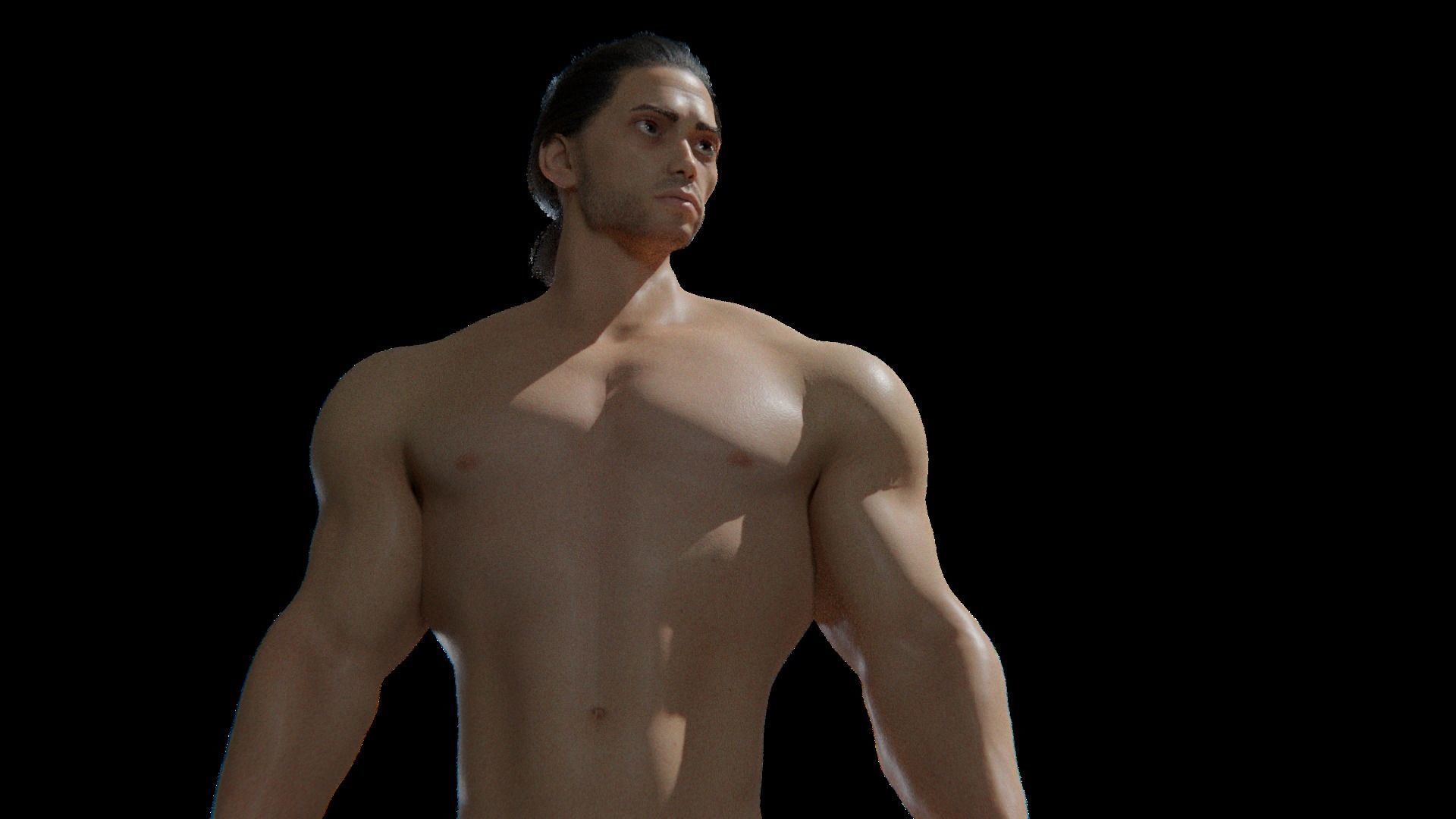 Stylized rigged - Blender 3d character Bolo  3D model_25