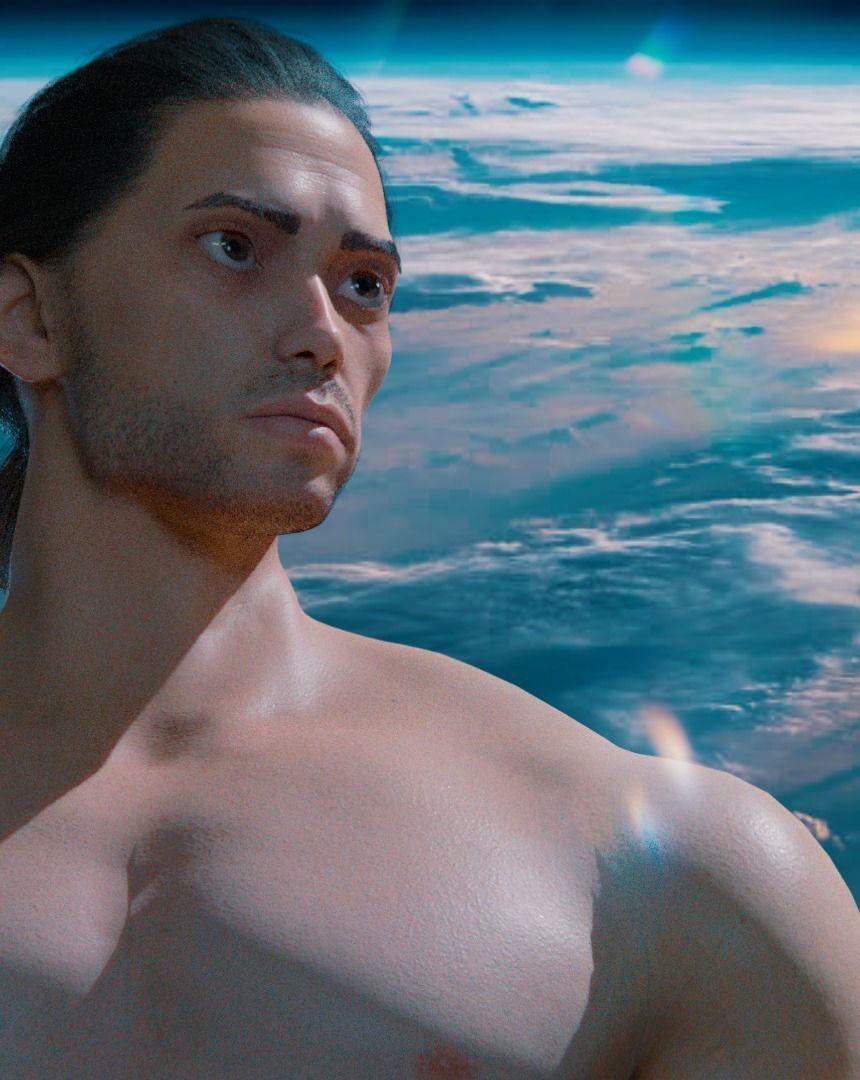 Stylized rigged - Blender 3d character Bolo  3D model_10