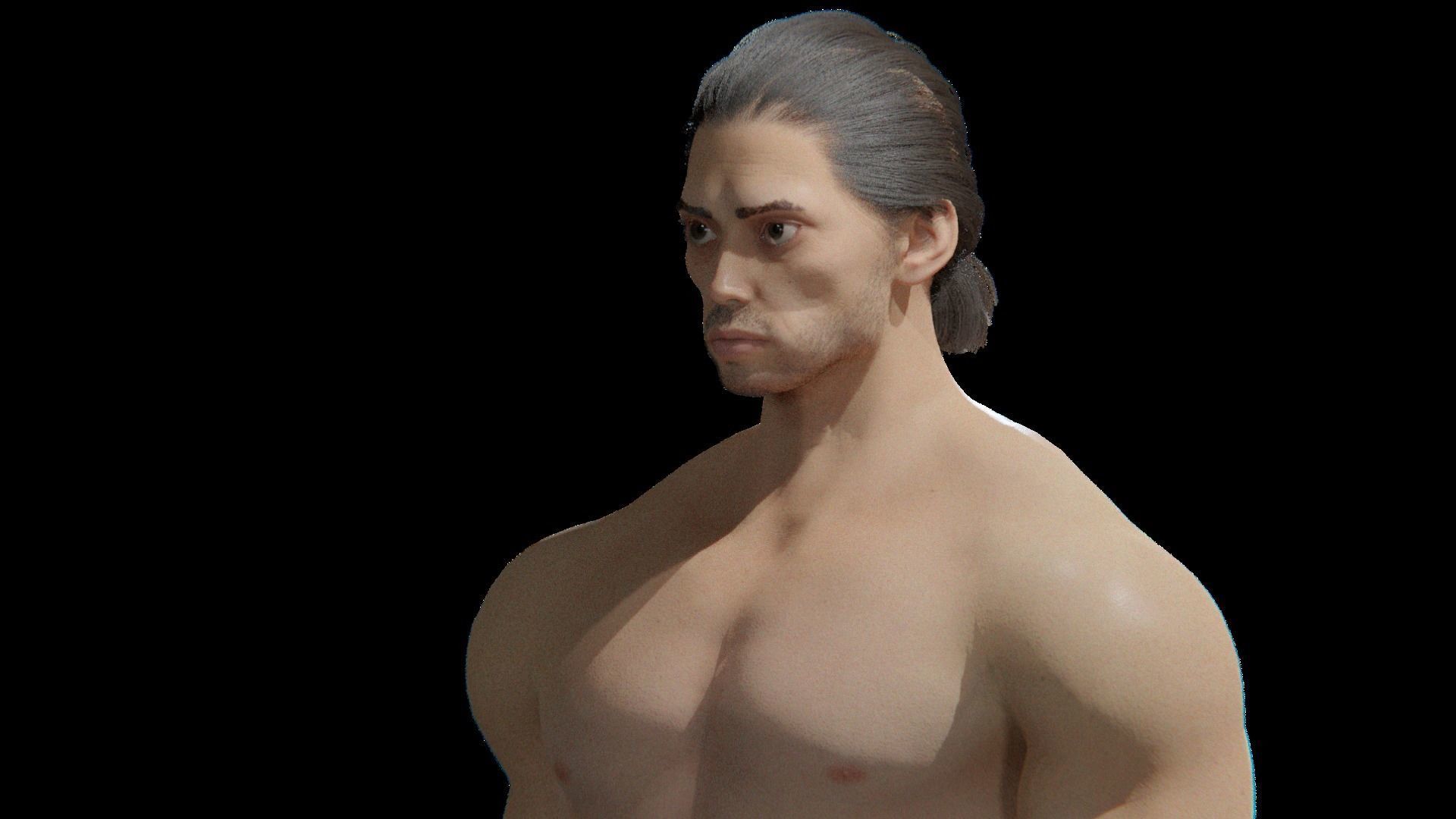 Stylized rigged - Blender 3d character Bolo  3D model_14