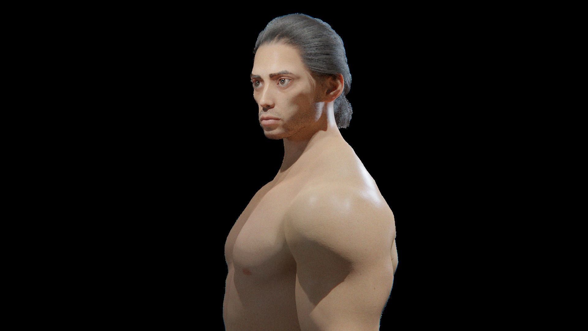 Stylized rigged - Blender 3d character Bolo  3D model_22