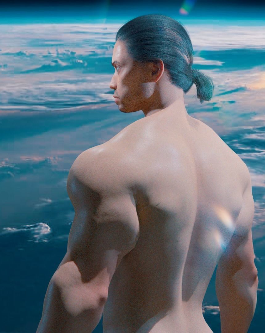 Stylized rigged - Blender 3d character Bolo  3D model_5