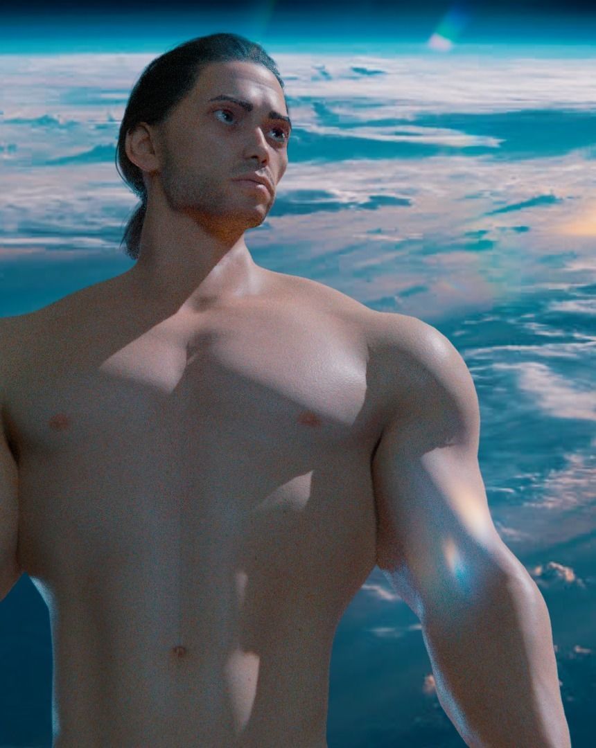 Stylized rigged - Blender 3d character Bolo  3D model_9