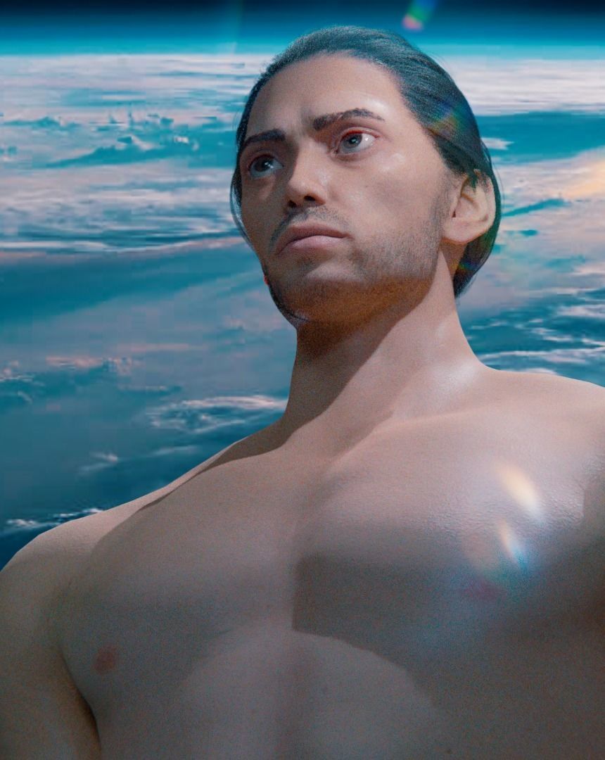 Stylized rigged - Blender 3d character Bolo  3D model_4