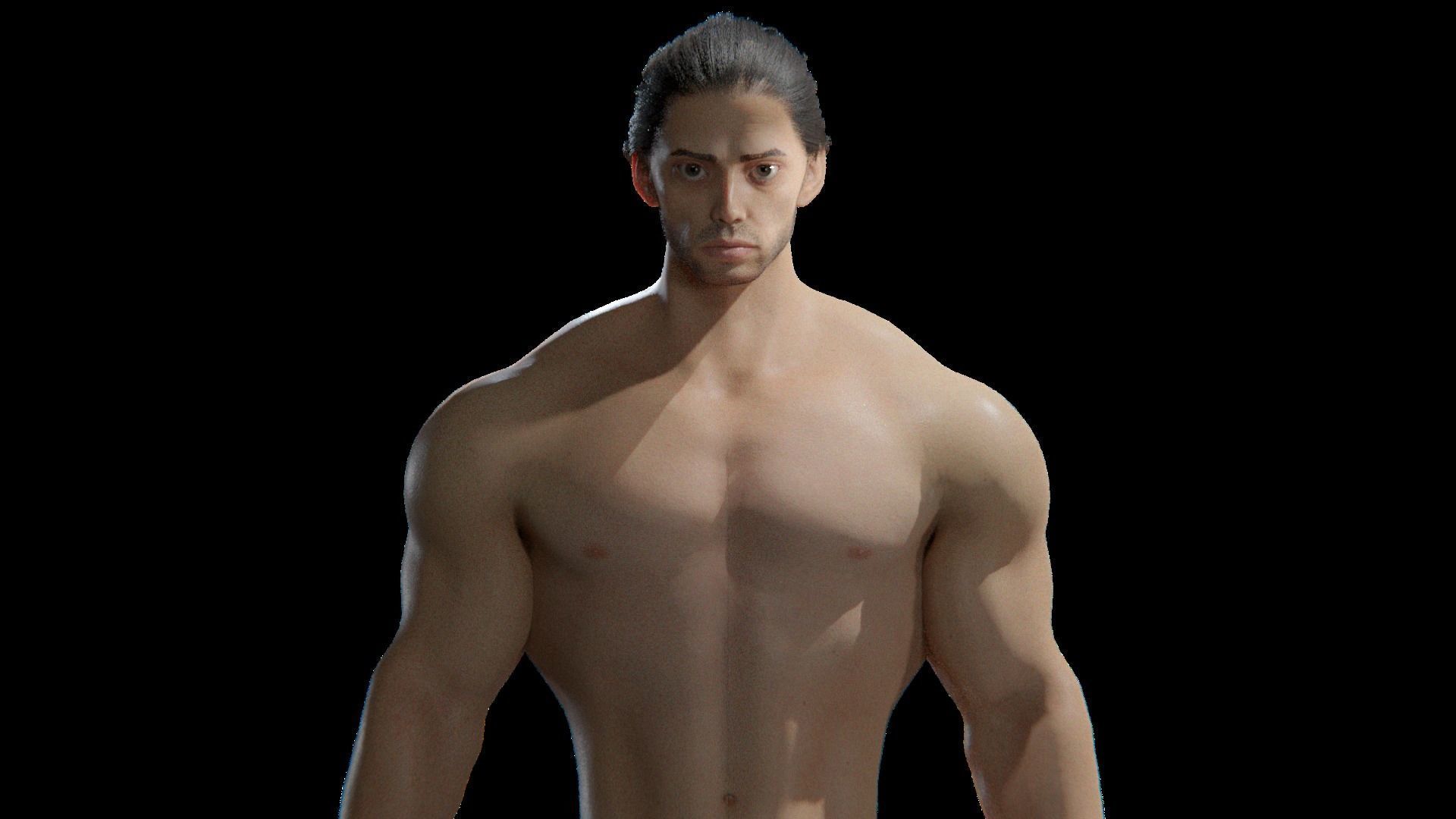 Stylized rigged - Blender 3d character Bolo  3D model_16