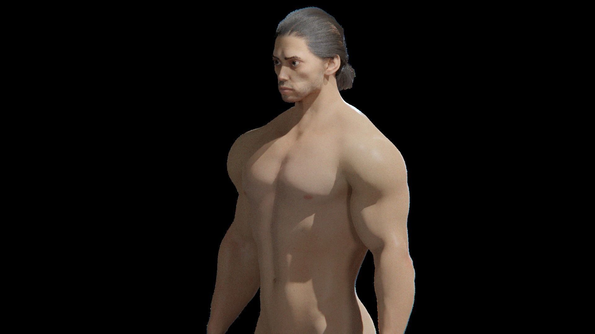 Stylized rigged - Blender 3d character Bolo  3D model_15