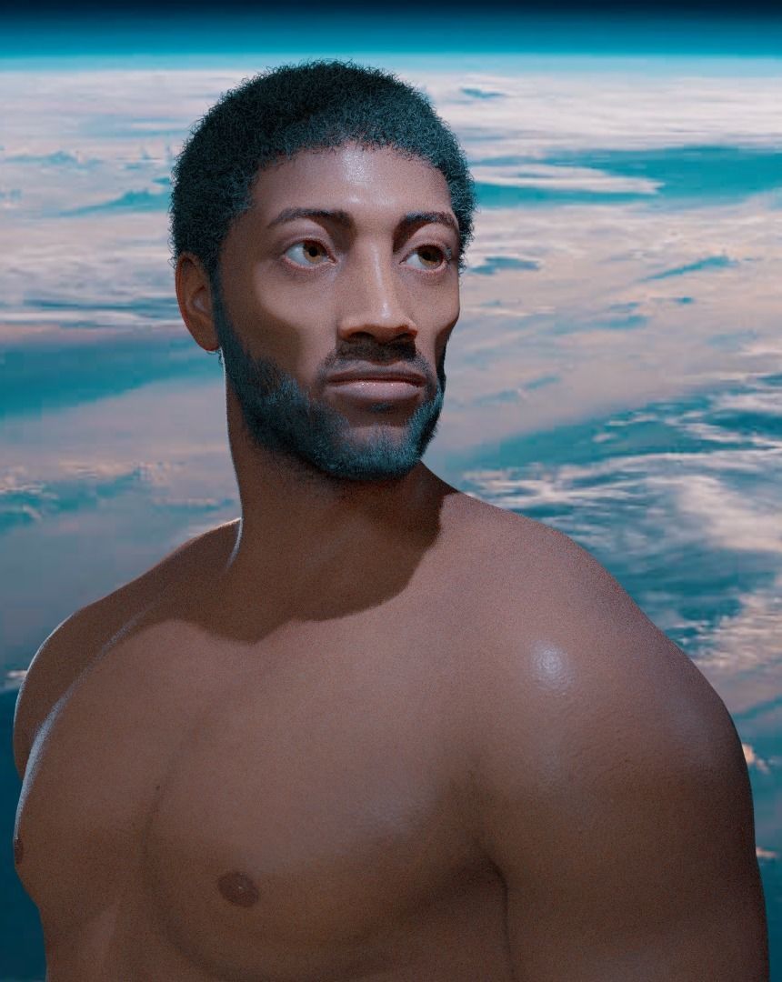 KAMA - Stylized rigged character 3D model_1