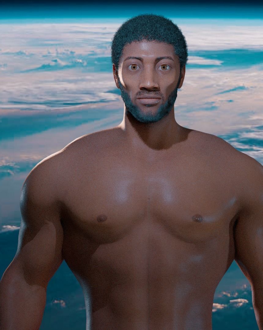 KAMA - Stylized rigged character 3D model_6