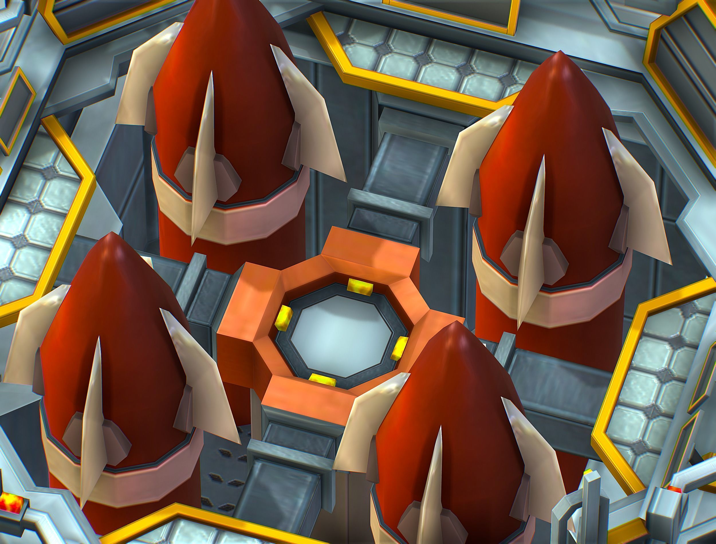 isometrical bomb torpedo launcher ALL Low-poly 3D model_17