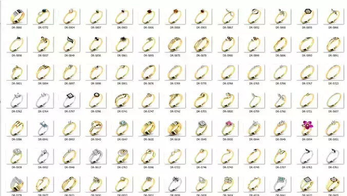  Engagement ring 55 light weight 3dm cad files  3D print model