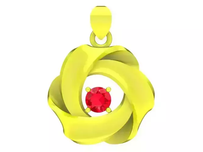 simple diamond women pendant 4258