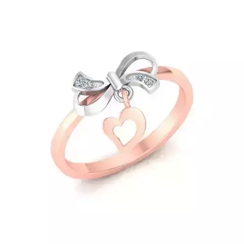 Solitaire Wedding Engagement Women Heart Ring 
