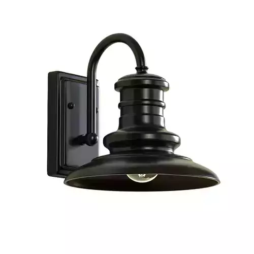Feiss Redding Station 9 Wide Bronze Outdoor Barn Light Low-poly 3D model