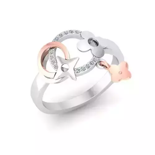 Solitaire Wedding Engagement Women Band Ring 3D print model Solitaire Wedding Engagement Women Band Ring 3D print model