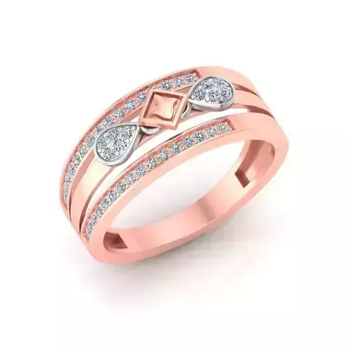 Solitaire Wedding Engagement Women Band Ring 3D print model Solitaire Wedding Engagement Women Band Ring 3D print model