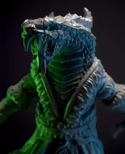 Snake-headed assasin miniature 