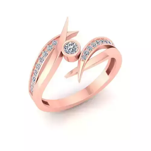 Solitaire Wedding Engagement Women Band Ring 