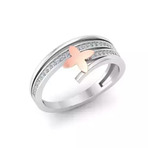 Solitaire Wedding Engagement Women Band Ring 3D print model Solitaire Wedding Engagement Women Band Ring 3D print model