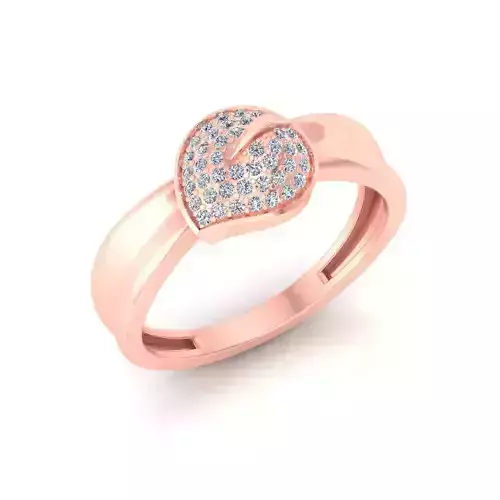 Solitaire Wedding Engagement Women Heart Ring 
