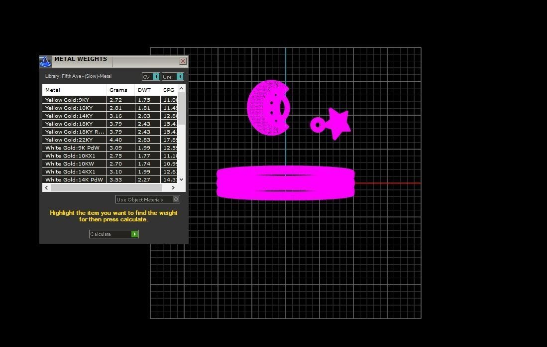 Solitaire Wedding Engagement Women Star Moon Band Ring 3D print model_1