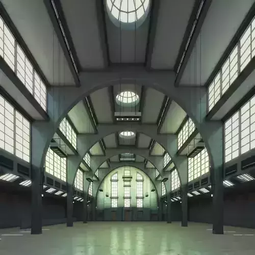 Spacious Hall 3D model