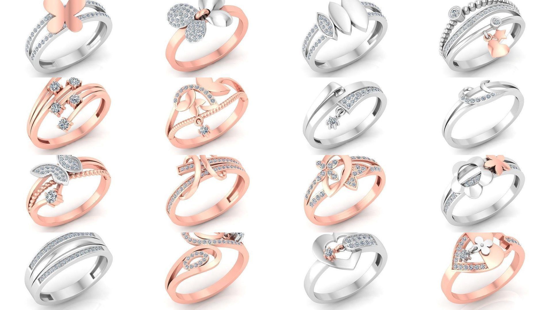 86 Solitaire Wedding Engagement Women Band Rings Collection _5