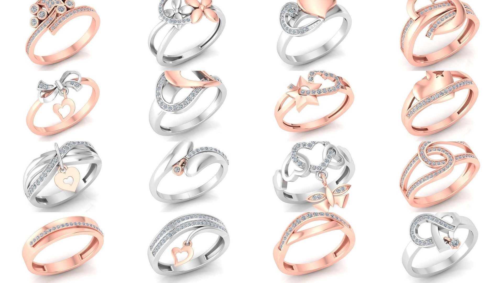 86 Solitaire Wedding Engagement Women Band Rings Collection _1